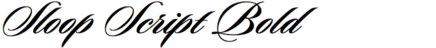 Sloop Script Bold
