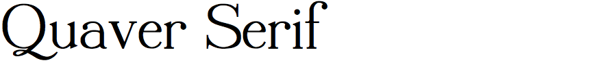 Quaver Serif
