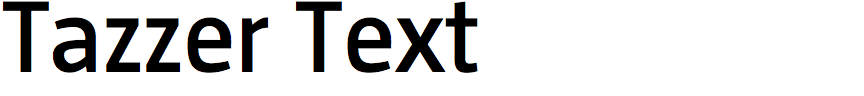 Tazzer Text