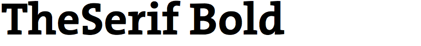 TheSerif Bold