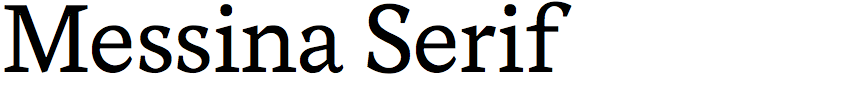 Messina Serif