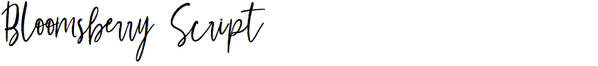 Bloomsberry Script