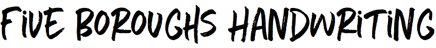 Five Boroughs Handwriting