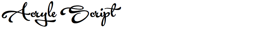 Acryle Script