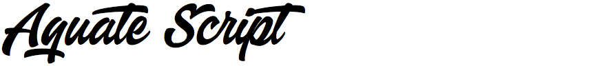 Aquate Script