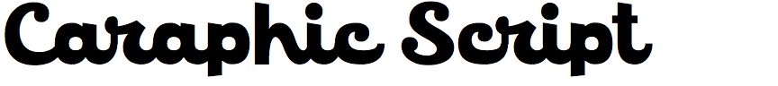 Caraphic Script
