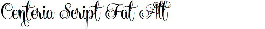 Centeria Script Fat Alt
