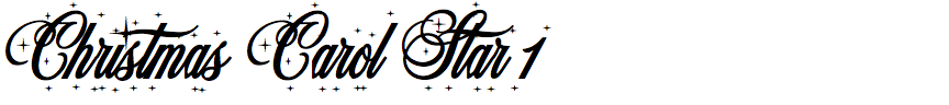 Christmas Carol Star 1