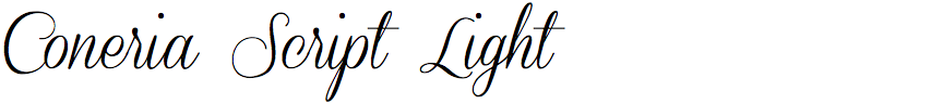 Coneria Script Light