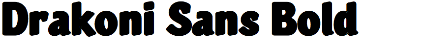 Drakoni Sans Bold