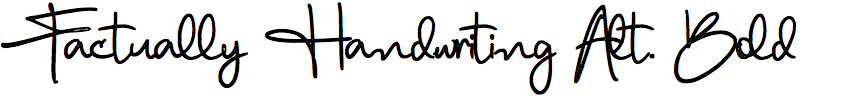 Factually Handwriting Alternate Bold