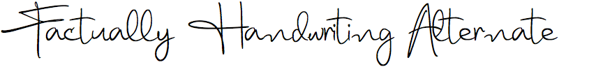Factually Handwriting Alternate