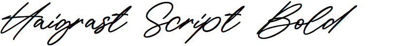 Haigrast Script Bold