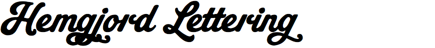 Hemgjord Lettering
