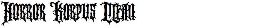 Horror Korpus Clean