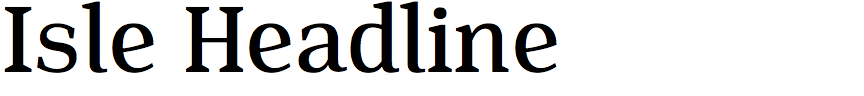 Isle Headline
