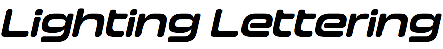 Lighting Lettering