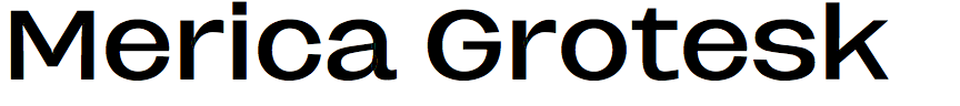 Merica Grotesk