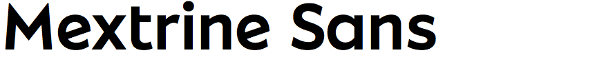 Mextrine Sans
