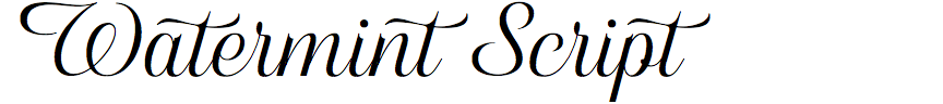 Watermint Script