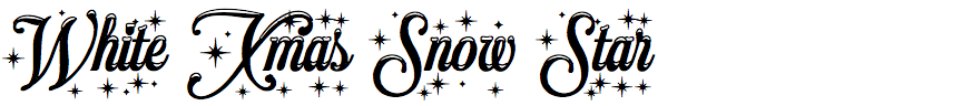 White Xmas Snow Star