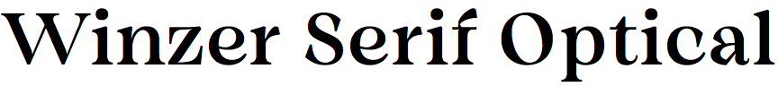 Winzer Serif Optical