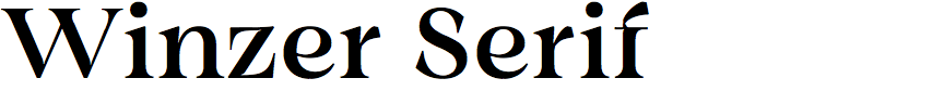 Winzer Serif