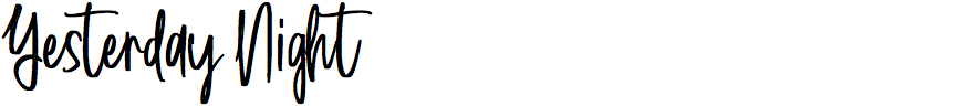 Yesterday Night