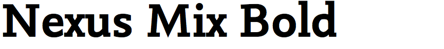 Nexus Mix Bold
