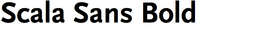 Scala Sans Bold