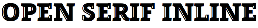 Open Serif Inline