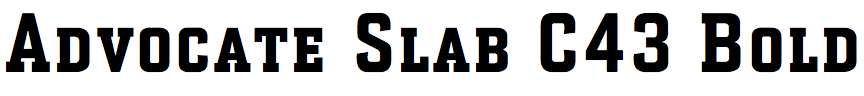 Advocate Slab C43 Bold