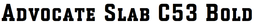 Advocate Slab C53 Bold