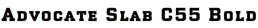 Advocate Slab C55 Bold