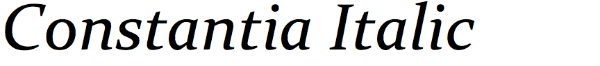 Constantia Italic