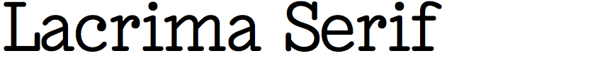 Lacrima Serif