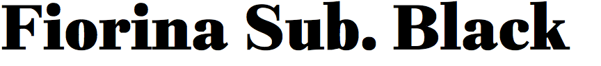 Fiorina Subhead Black