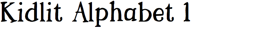 Kidlit Alphabet 1
