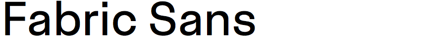 Fabric Sans