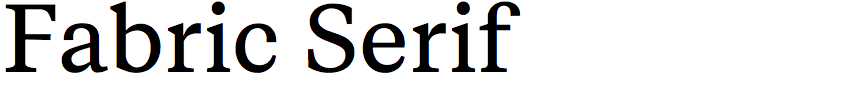 Fabric Serif