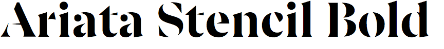 Ariata Stencil Bold