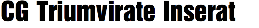 CG Triumvirate Inserat