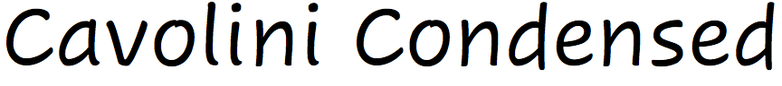 Cavolini Condensed