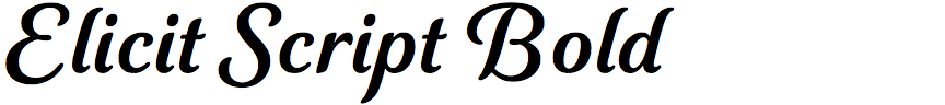 Elicit Script Bold