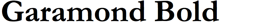 Monotype Garamond Bold