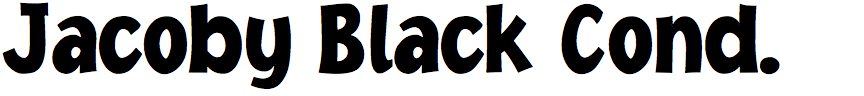 Jacoby Black Condensed