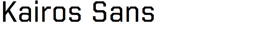 Kairos Sans