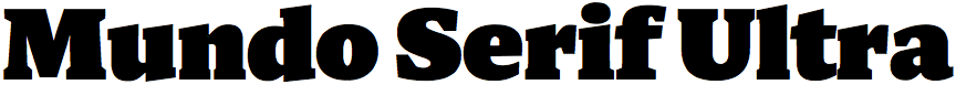 Mundo Serif Ultra