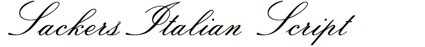 Sackers Italian Script