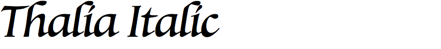 Thalia Italic